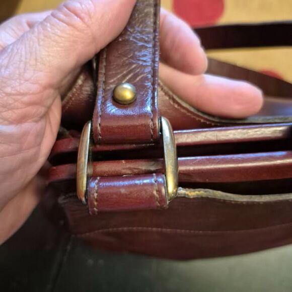 Vintage 60s  ETIENNE AIGNER Kisslock Handmade Leather Satchel Handbag RARE HTF - Picture 8 of 12